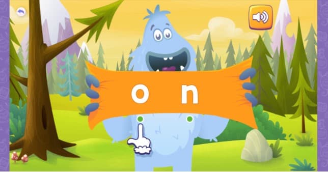 A phonics activity from the Fast Phonics online systematic synthetic phonics program