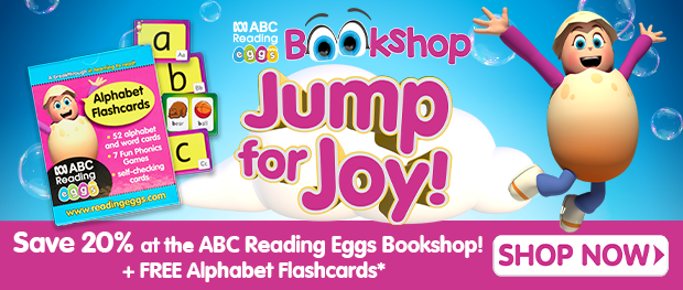 Save 20% at the ABC Reading Egs Bookshop + FREE Alphabet Flash cards